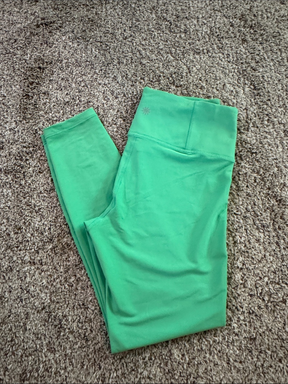 Athleta Women’s Bright Green High-Rise Leggings size Medium Like New